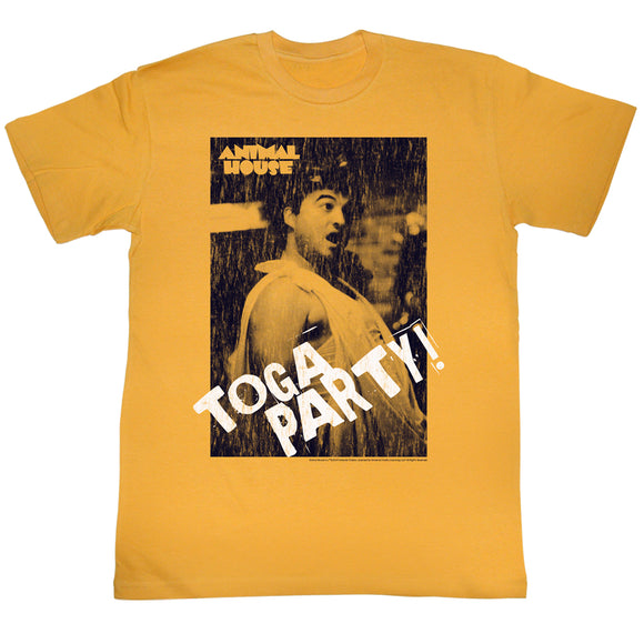 Animal House T-Shirt Toga Party! Distressed Portrait Gold Tee Sm - Yoga Clothing for You