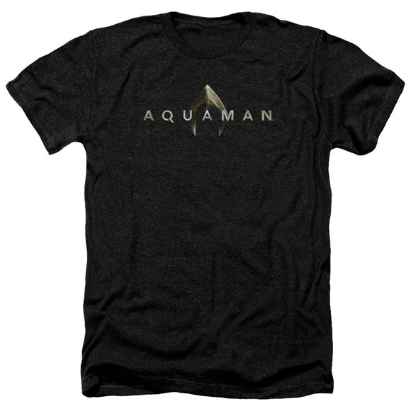 Aquaman Movie Heather T-Shirt Logo Black Tee - Yoga Clothing for You