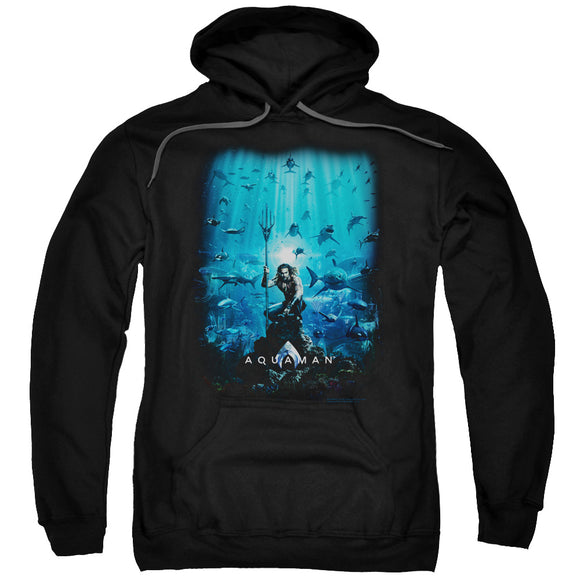 Aquaman Movie Hoodie Poster Black Hoody - Yoga Clothing for You