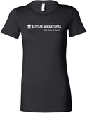 Autism Awareness Time to Listen Ladies Longer Length Shirt - Yoga Clothing for You