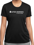 Autism Awareness Time to Listen Ladies Moisture Wicking Shirt - Yoga Clothing for You