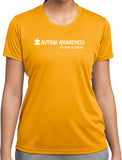 Autism Awareness Time to Listen Ladies Moisture Wicking Shirt - Yoga Clothing for You