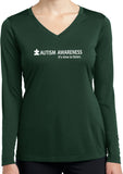 Autism Awareness Time to Listen Ladies Dry Wicking Long Sleeve - Yoga Clothing for You