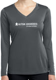 Autism Awareness Time to Listen Ladies Dry Wicking Long Sleeve - Yoga Clothing for You