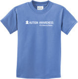 Autism Awareness Time to Listen Youth Kids Shirt - Yoga Clothing for You