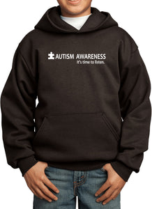 Autism Awareness Time to Listen Youth Kids Hoodie - Yoga Clothing for You