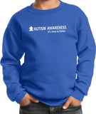 Autism Awareness Time to Listen Youth Kids Sweatshirt - Yoga Clothing for You