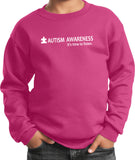 Autism Awareness Time to Listen Youth Kids Sweatshirt - Yoga Clothing for You