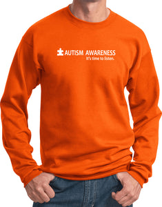 Autism Awareness Time to Listen Sweatshirt - Yoga Clothing for You