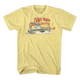 Soul Train Vintage Logo Yellow Heather T-shirt - Yoga Clothing for You