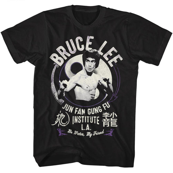 Bruce Lee Jun Fan Gung Fu Black Tall T-shirt - Yoga Clothing for You