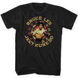 Bruce Lee Jeet Kune Do Circle Black Tall T-shirt - Yoga Clothing for You