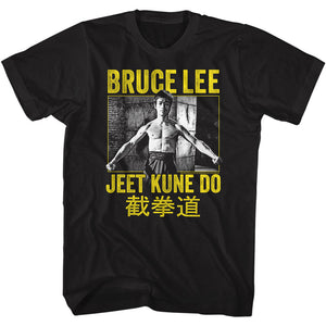 Bruce Lee Jeet Kune Do Chinese Black Tall T-shirt - Yoga Clothing for You