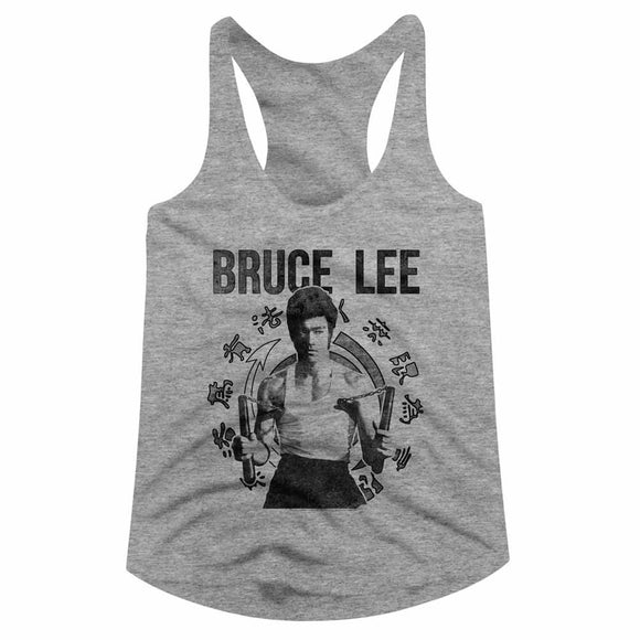 Bruce Lee Ladies Racerback Tanktop Core Symbol Tank - Yoga Clothing for You