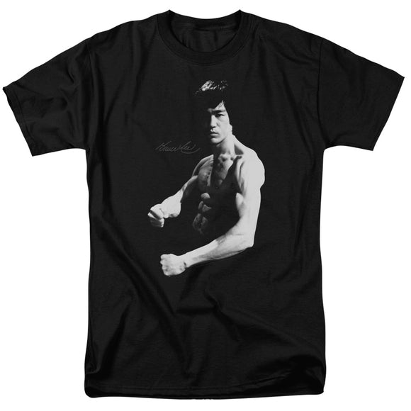 Bruce Lee Flex Stance Black T-shirt - Yoga Clothing for You