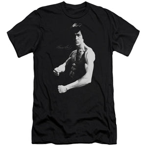 Bruce Lee Flex Stance Black Premium T-shirt - Yoga Clothing for You