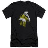 Bruce Lee Yellow and Black Jumpsuit Stance Black Premium T-shirt - Yoga Clothing for You