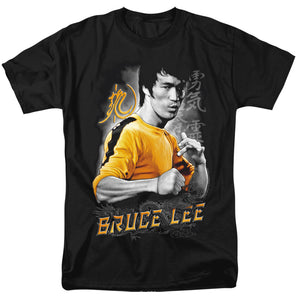 Bruce Lee Yellow Dragon Black T-shirt - Yoga Clothing for You