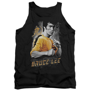 Bruce Lee Yellow Dragon Black Tank Top - Yoga Clothing for You