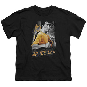 Kids Bruce Lee T-Shirt Yellow Dragon Youth Shirt - Yoga Clothing for You