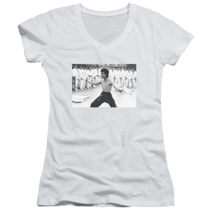 Bruce Lee Triumphant Juniors V-neck Shirt - Yoga Clothing for You