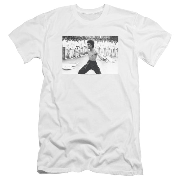 Bruce Lee Triumphant White Premium T-shirt - Yoga Clothing for You