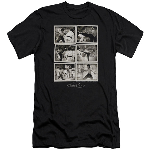 Bruce Lee Snap Shots Black Premium T-shirt - Yoga Clothing for You
