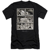 Bruce Lee Snap Shots Black Slim Fit T-shirt - Yoga Clothing for You