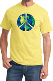 Peace Sign T-shirt Blue Earth Tee - Yoga Clothing for You