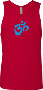 Aqua Brushstroke AUM Premium Yoga Tank Top - Yoga Clothing for You