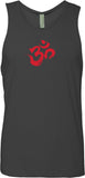 Red Brushstroke AUM Premium Yoga Tank Top - Yoga Clothing for You