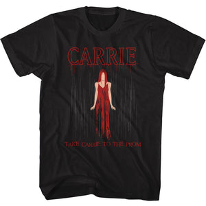 Carrie White Bloody Prom Black Tall T-shirt