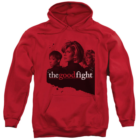 The Good Fight Hoodie Cast Red Hoody - Yoga Clothing for You