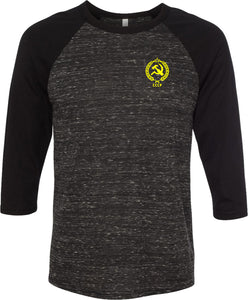 CCCP T-shirt Crest Pocket Print Raglan - Yoga Clothing for You