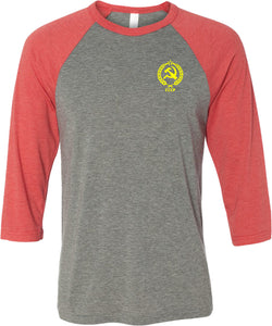 CCCP T-shirt Crest Pocket Print Raglan - Yoga Clothing for You