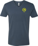 CCCP T-shirt Crest Pocket Print V-Neck - Yoga Clothing for You