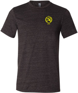 CCCP T-shirt Crest Pocket Print Tri Blend Tee - Yoga Clothing for You