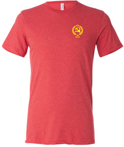 CCCP T-shirt Crest Pocket Print Tri Blend Tee - Yoga Clothing for You