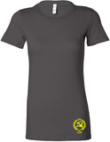 Ladies CCCP T-shirt Crest Bottom Print Longer Length Shirt - Yoga Clothing for You