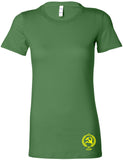 Ladies CCCP T-shirt Crest Bottom Print Longer Length Shirt - Yoga Clothing for You