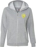 Ladies CCCP Full Zip Hoodie Crest Pocket Print - Yoga Clothing for You