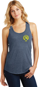 Ladies CCCP Tank Top Crest Pocket Print Racerback - Yoga Clothing for You