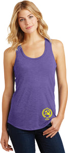 Ladies CCCP Tank Top Crest Bottom Print Racerback - Yoga Clothing for You