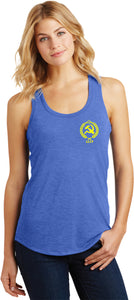 Ladies CCCP Tank Top Crest Pocket Print Racerback - Yoga Clothing for You