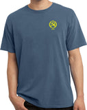 CCCP T-shirt Crest Pocket Print Pigment Dyed Tee - Yoga Clothing for You