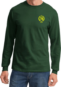 CCCP T-shirt Crest Pocket Print Long Sleeve - Yoga Clothing for You