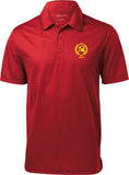 CCCP Polo Crest Pocket Print Textured Shirt - Yoga Clothing for You