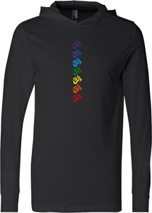 Chakra OMS Lightweight Yoga Hoodie Tee Shirt - Yoga Clothing for You