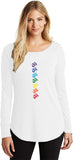 Chakra OMS Triblend Long Sleeve Tunic Yoga Shirt - Yoga Clothing for You