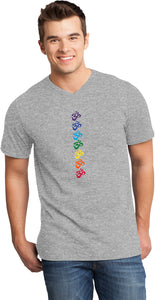 Chakra OMS Important V-neck Yoga Tee Shirt - Yoga Clothing for You